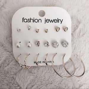 Earrings set with various styles